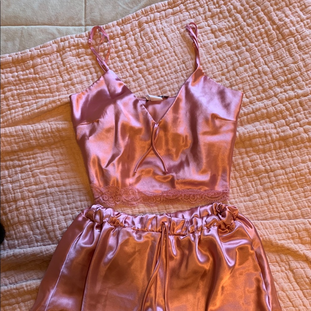 Fashion Nova satin sleepwear set